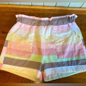 NWOT Trusele Colorful Striped Women's Shorts